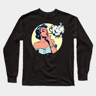 smoke woman Long Sleeve T-Shirt